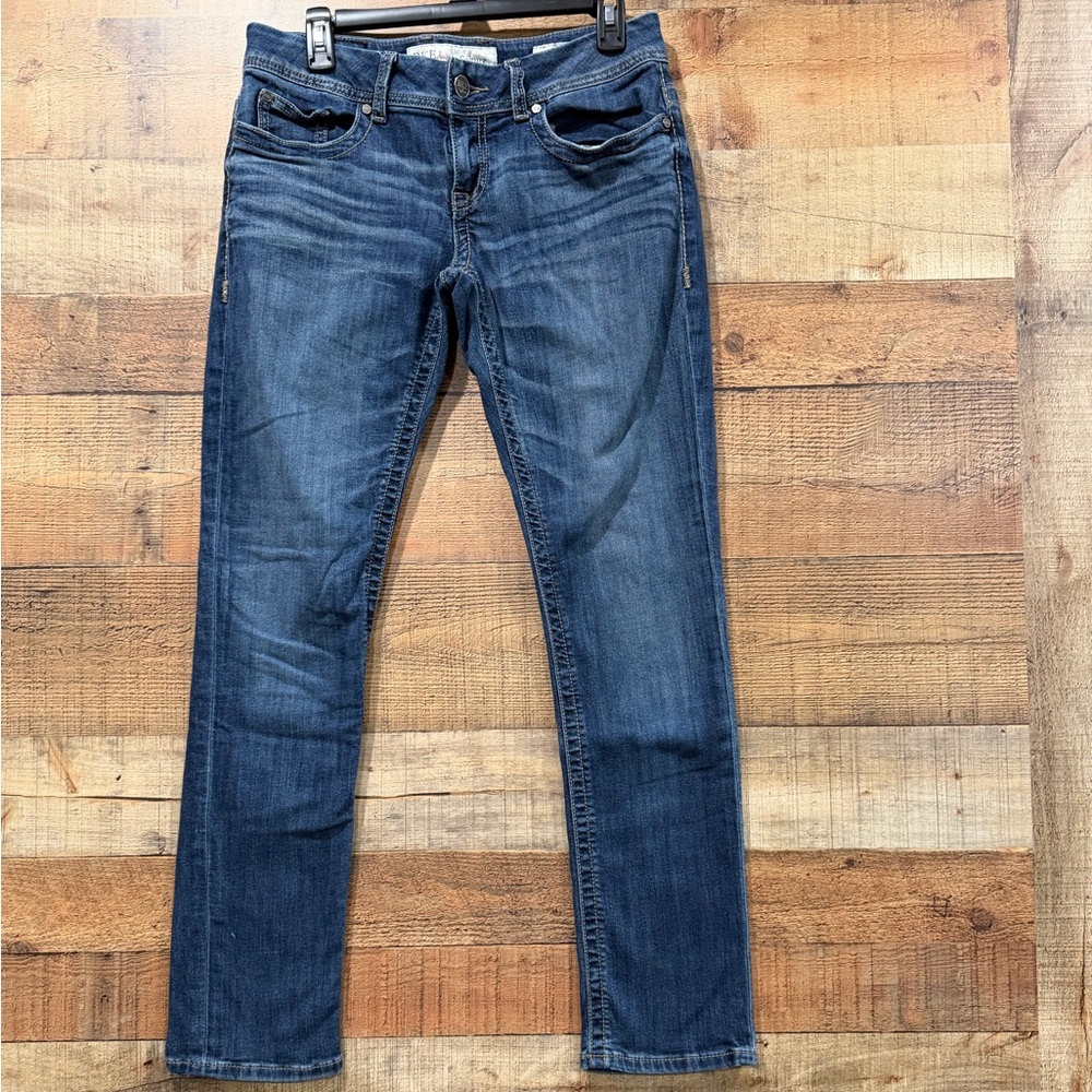 BKE Buckle Culture Womens Deep Blue Straight Leg Jeans Size 29R